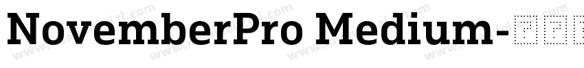 NovemberPro Medium字体转换